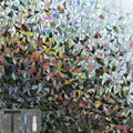 LOVADA Window Privacy Film 17.5 x 157.5 Rainbow Window Film for Glass Privacy Window Film Decorative Window Coverings Static Cli