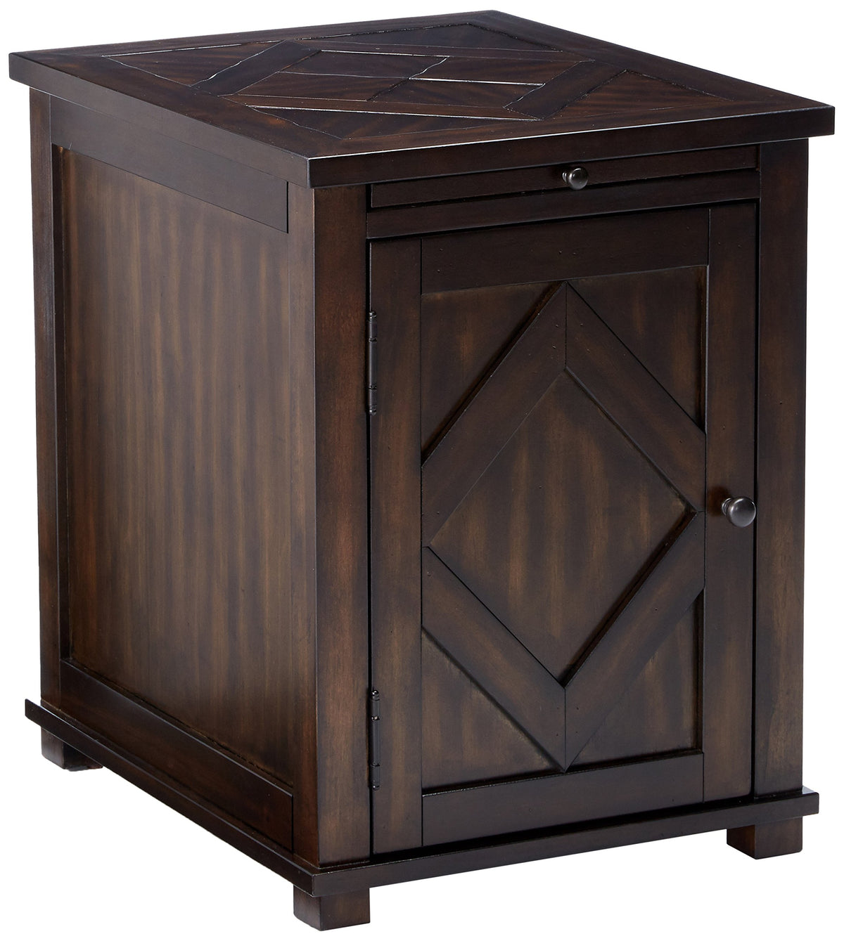 Progressive Furniture Foxcroft Chairside Cabinet, Brown