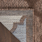 Nourison Easy Care Modern Indoor/Outdoor Brown 8' X 10' Area Rug, Easy Cleaning, Non Shedding, Bed Room, Living Room, Dining Room, Backyard, Deck, Patio (8X10)
