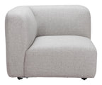 Zuo Biak Corner Chair Gray