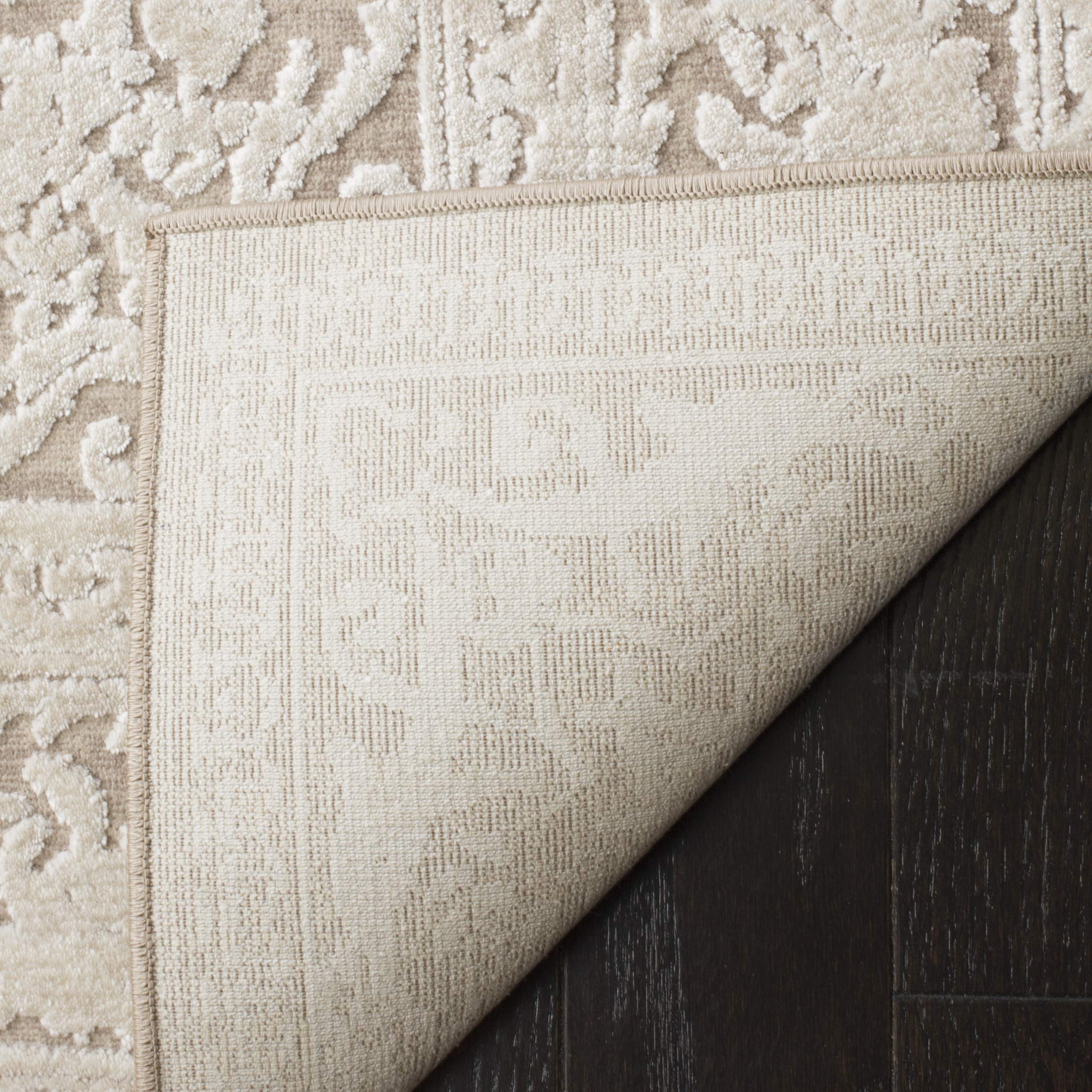 Safavieh Reflection Collection Area Rug - 5'1'' X 7'6'', Beige & Cream, Vintage Distressed Design, Non-Shedding & Easy Care, Ide