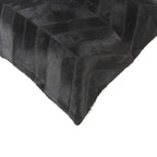 HomeRoots Black & Natural Cowhide Pillow, Microsuede, Polyfill Luxury Pillow with Hidden Zipper For living Room, Bedroom, Sofa, Indoor Pillow, Decor Pillow, Decorative Throw Pillow 18' X 18' X 5'