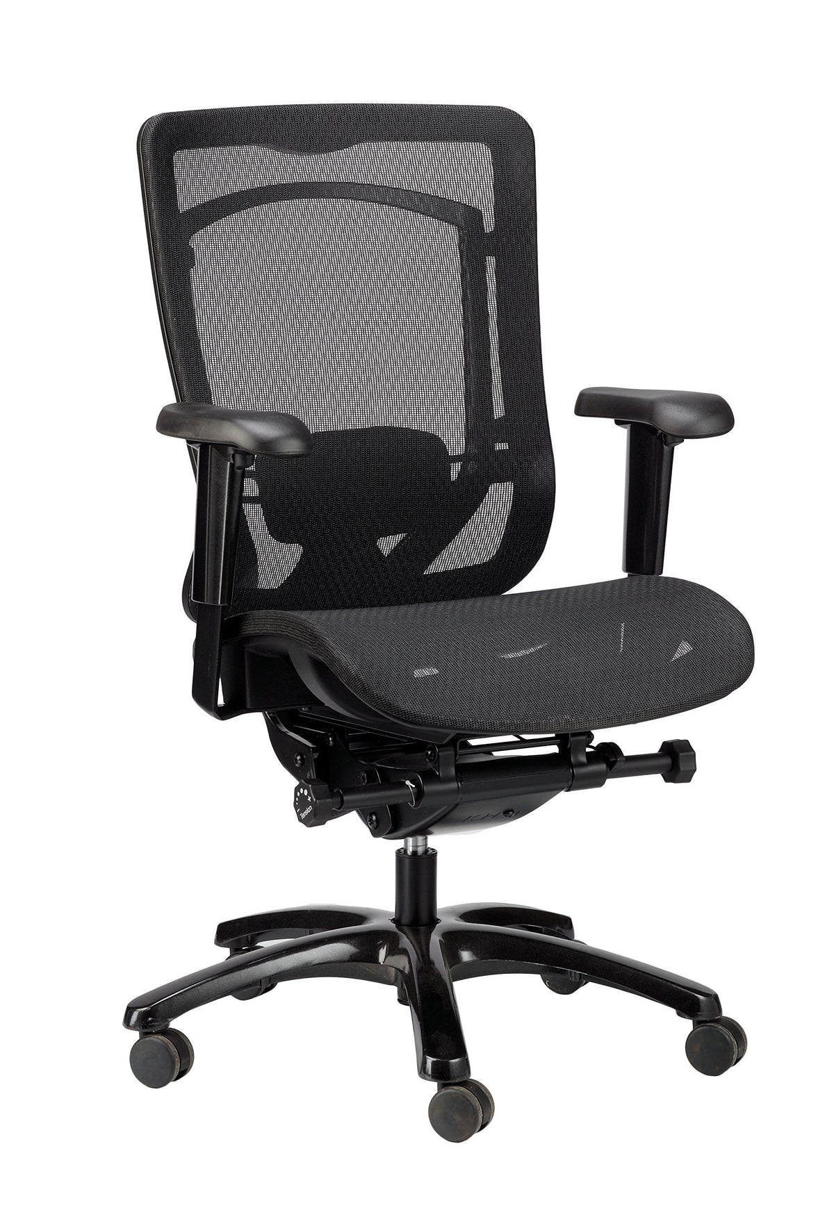 Eurotech Seating Monterey Mesh Seat & Back Chair, Black