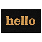 Calloway Mills 100211729Bnb Block Hello Doormat, 17' X 29', Black/Natural