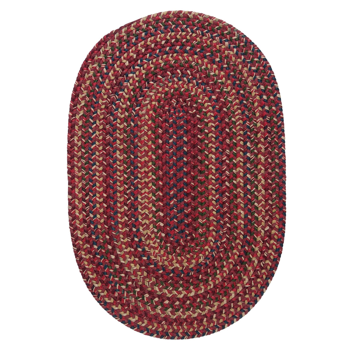 Midnight Round Rug, 10-Feet, Burnt Brick