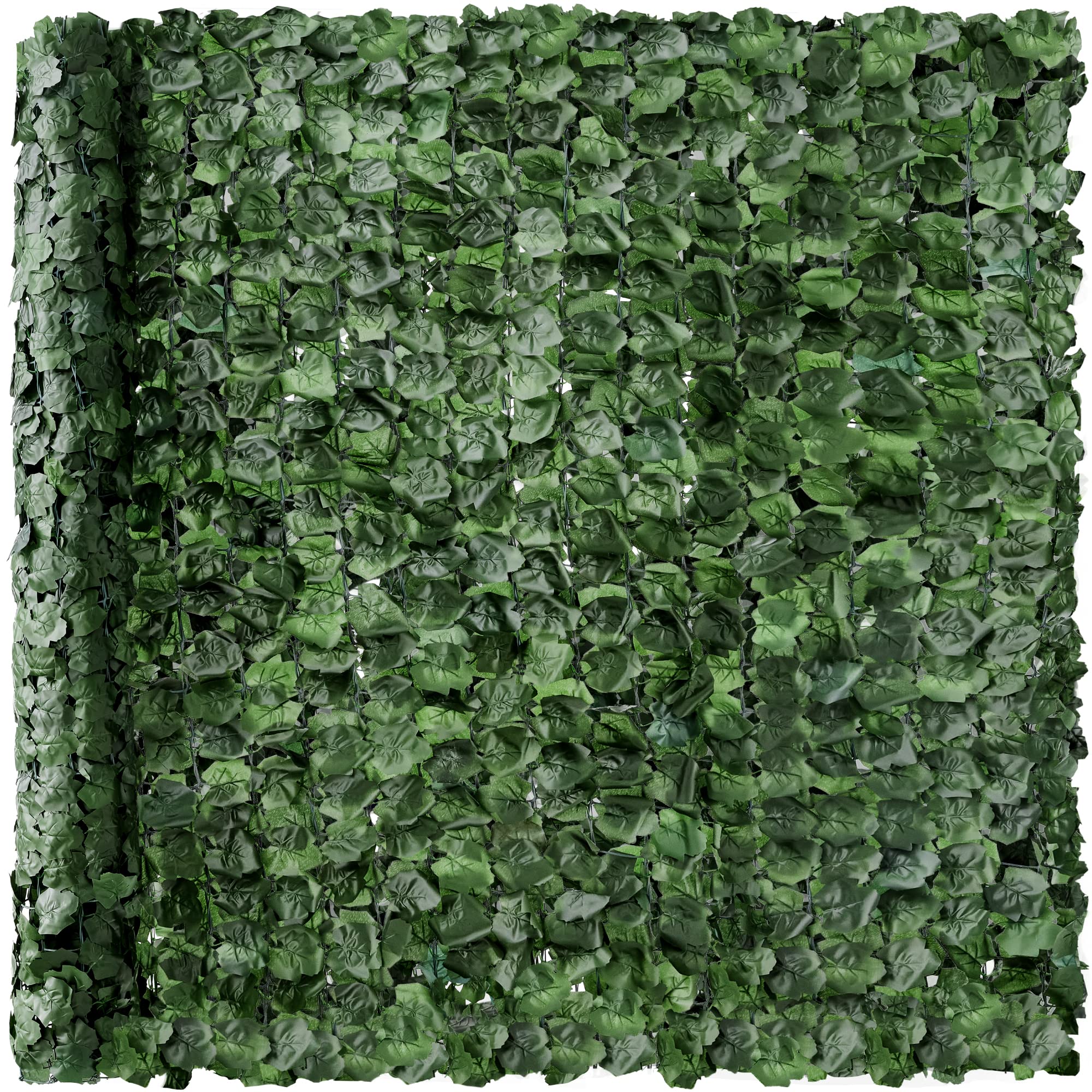 Best Choice Products Outdoor Garden 94x39-inch Artificial Faux Ivy Hedge Leaf and Vine Privacy Fence Wall Screen - Green