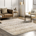 nuLOOM 4 x 6 SpinClean Machine Washable Stain-Resistant Area Rug with Non Slip Backing, Low Profile for Living Room, Bedroom, 