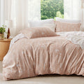 Bedsure Full Comforter Set - Dusty Rose Comforter, Cute Floral Bedding Comforter Sets, Gifts For Woman, 3 Pieces, 1 Soft Reversi