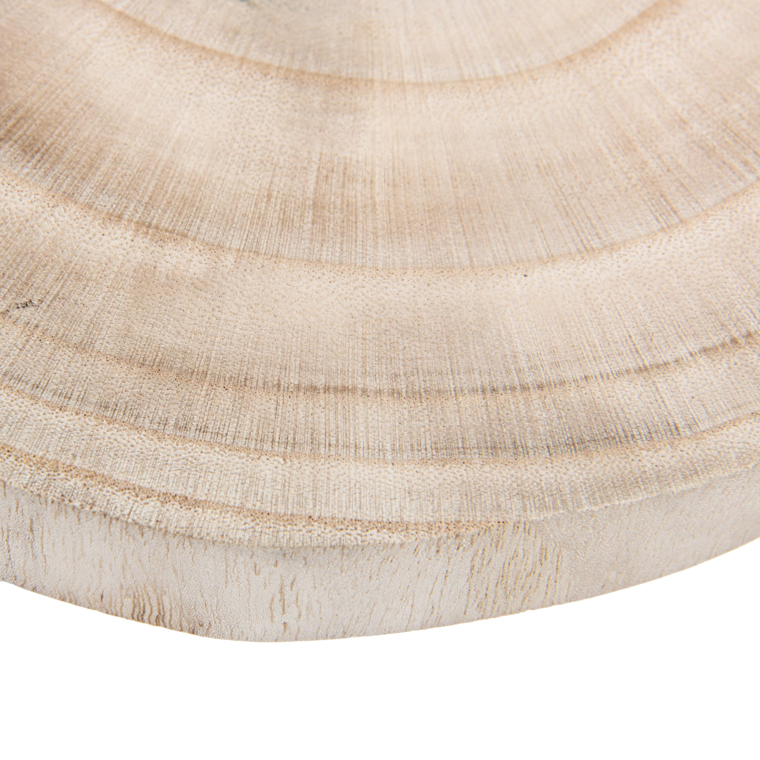 Creative Co-Op Decorative Paulownia Wood Pedestal, Natural