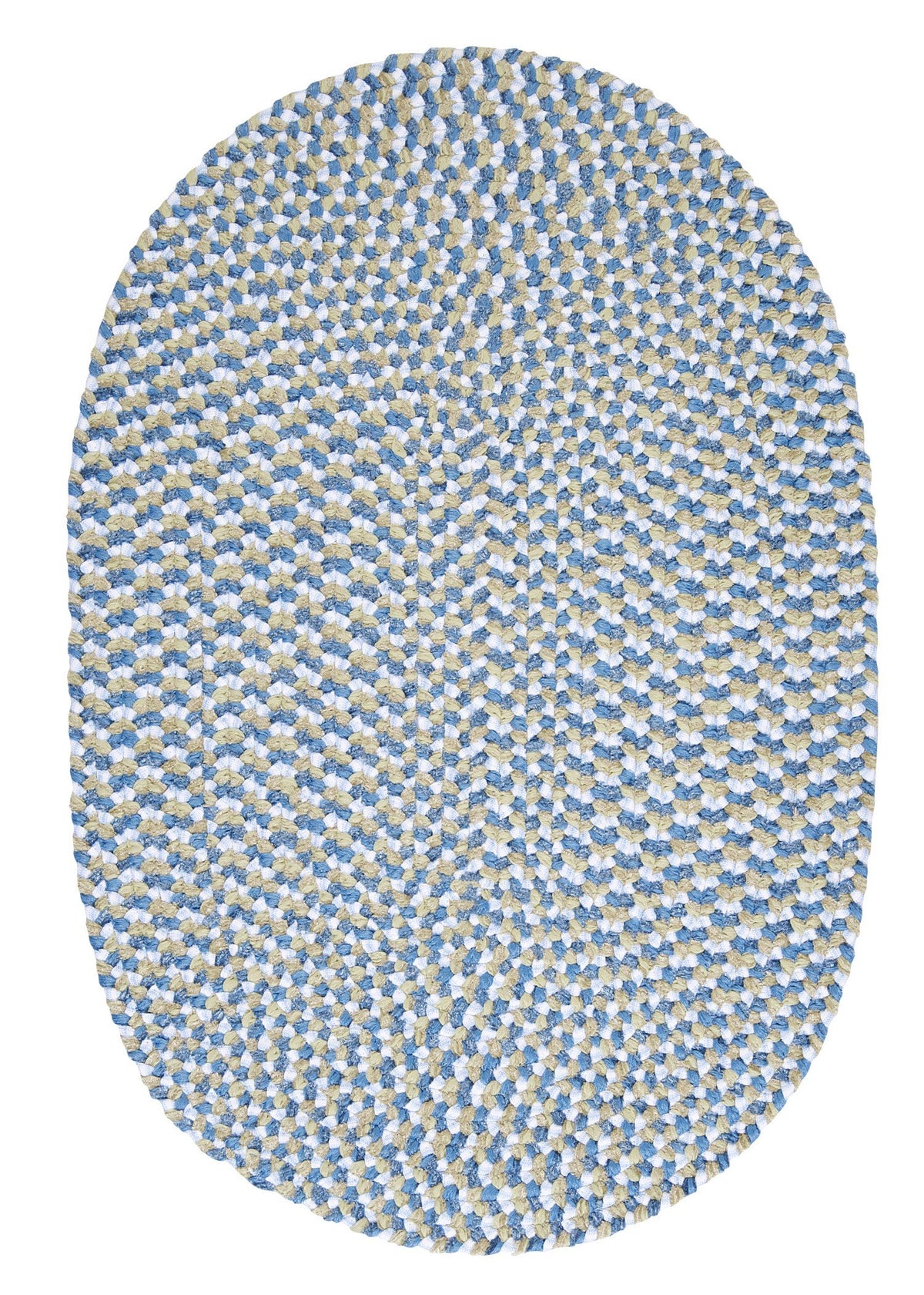 Confetti Oval Area Rug, 2 By 10-Feet, Blue