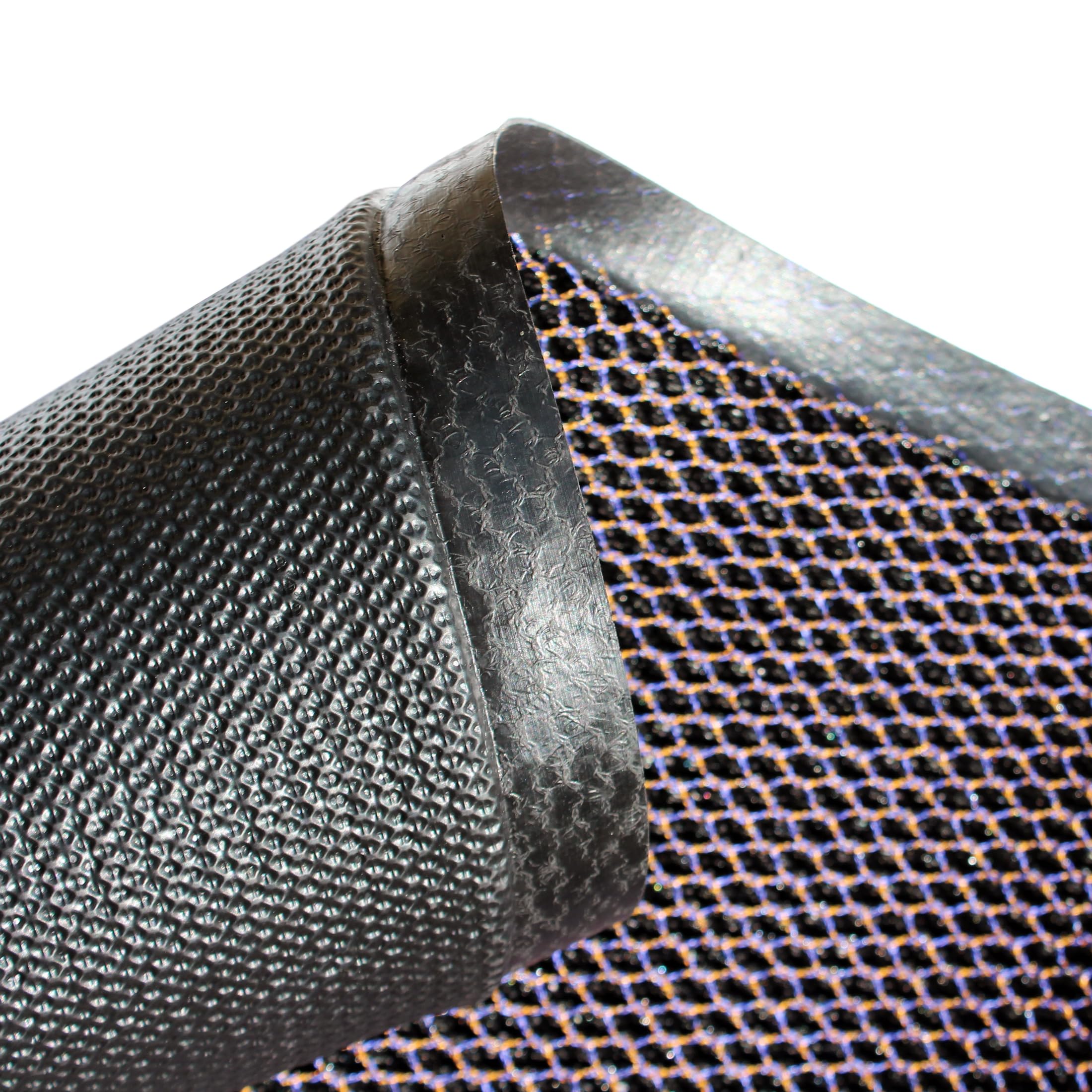 Floortex® Doortex® Meshmat Entrance Mat, Metallic Blue/Orange - 16&quot; X 24&quot;