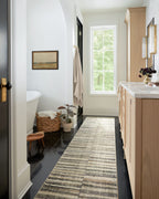 Loloi Chris Loves Julia X Humphrey Collection, Natural & Moss 5'-0'' X 7'-0'' Area Rug - Plaid Accent Rugs For Living Room, Bedr