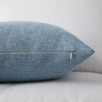 Meekio Set Of 2 Deep Grey Blue Pillow Covers 12 X 20 Inch Farmhouse Boho Decorative Throw Pillow Covers Linen Cushion Covers For Sofa Couch D?or