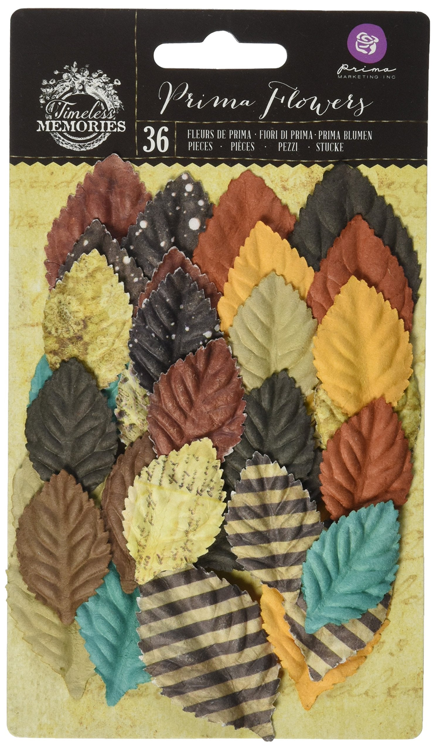 Prima Marketing Timeless Memories Mulberry Impression Paper Flowers