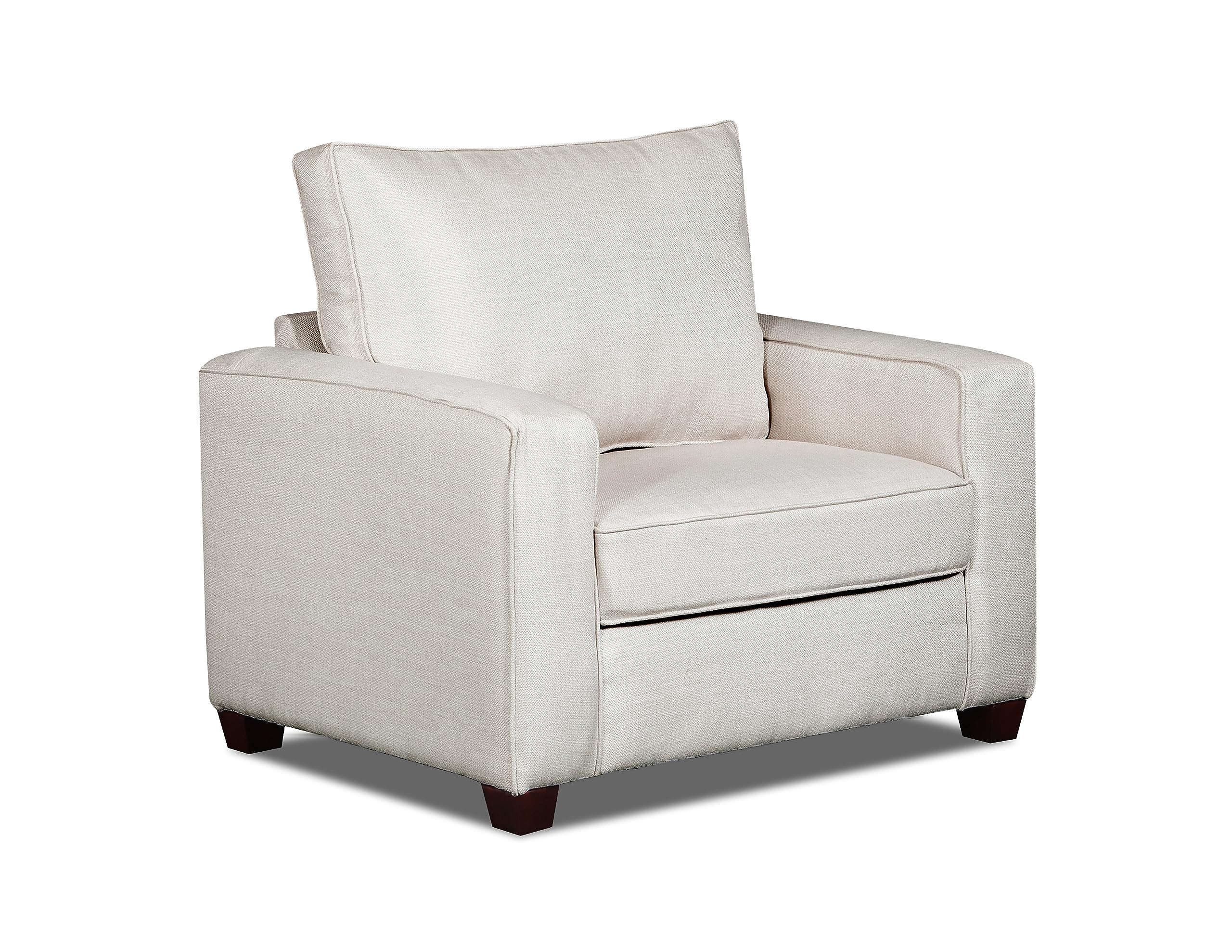 American Furniture Classics Relay Linen Upholstered Chair, Soft Washed Cream Tweed