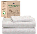 California Design Den Twin Floral Sheet Set, 100% Organic Cotton Percale Sheets, Deep Pocket Twin Sheets & Pillowcase Set - Floral