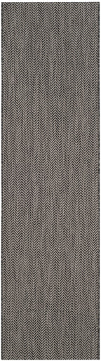 Safavieh Courtyard Collection 2'3' X 16' Black/Beige Cy8022 Indoor/ Outdoor Patio Backyard Mudroom Runner Rug