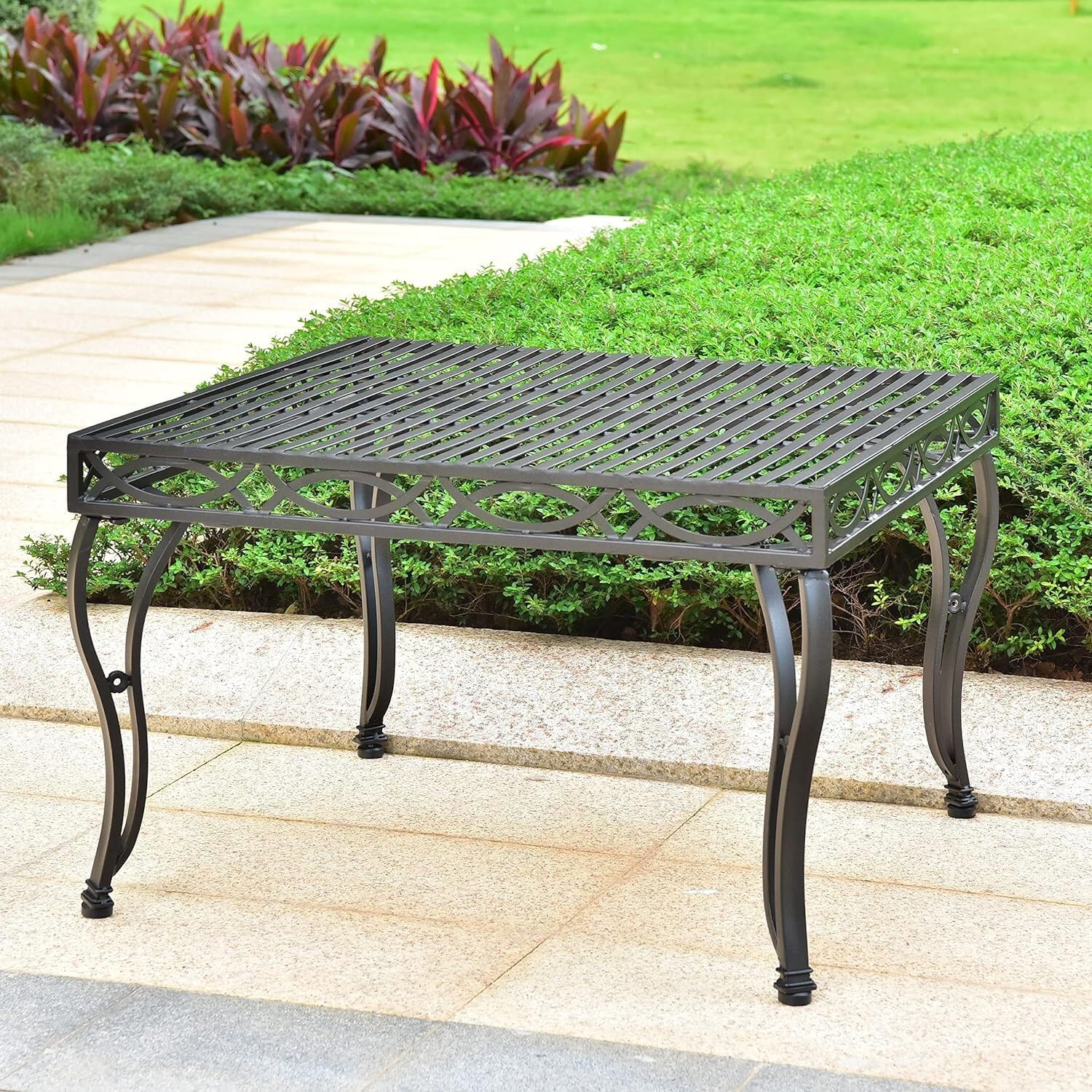 International CaravanInternational Caravan Segovia Iron 30-Inch Square Coffee Table