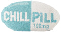 Peking Handicraft Chill Pill Hook Cotton Pillow, 16 Inchesx9 Inches, Turquoise