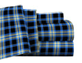 Pointehaven Flannel Deep Pocket Set With Oversized Flat Sheet, Twin, Ashby Plaid