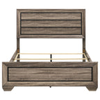 Coaster Home Furnishings Kauffman Transitional Wood Queen Size Panel Bed Frame 54-inch Headboard Washed Taupe 204191Q