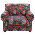 Hyha Couch Covers, Chair/Sofa Covers, Stretch, Printed, 2 Pieces, Armchair Slipcover, Separate Couch Cushion Covers, Washable Fu