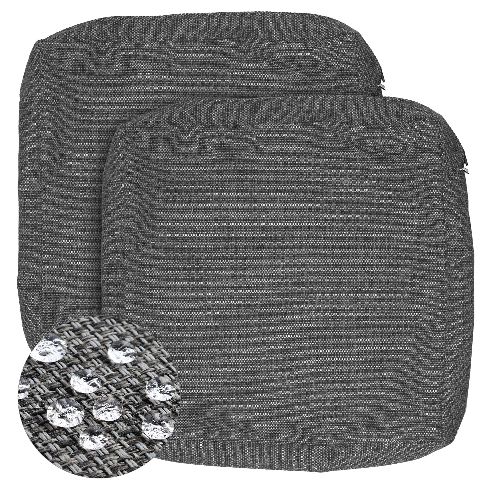 Gueglsa Replacement Outdoor Cushion Covers 22X22X4 Inch, Water Repellent Patio Seat Cushion Slipcovers, High Uv Resistant Chair