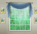 Today'S Curtain Emelia Original Voile Scarf 144', Wedge Blue, 45' W X 144' L