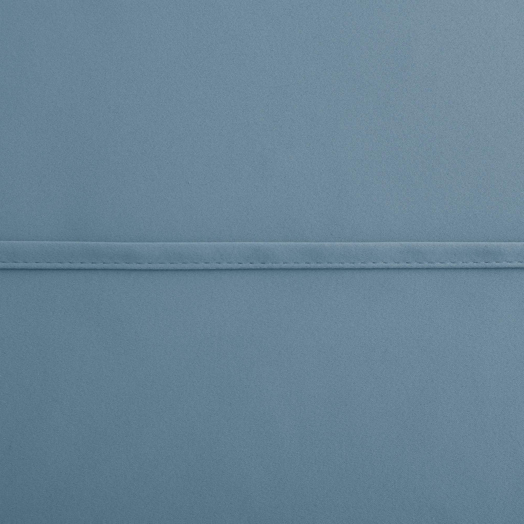 Koufall Blue Curtains For Bedroom Short Blackout Light Blocking Thermal Curtains For Summer Heat,30 Inch Length,Slate Blue