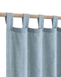 Dusty Blue Curtains For Kids Bedroom 54 Inch Length 2 Panels Tab Top Semi Sheer Linen Light Reducing Privacy Stone Blue Curtains For Nursery Room Farmhouse Decor Mineral Steel Country Blue Grey Gray