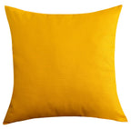 Tangdepot Handmade Decorative Solid 100% Cotton Canvas Throw Pillow Covers/Pillow Shams, (26'X26', Gold Yellow), 1 Count (Pack