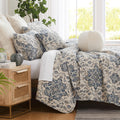Southshore Fine Living, Inc. Full Or Queen Quilt Bedding Set, 7-Pieces With 2 Pillow Shams, 2 Euro Shams, 2 Throw Pillows, Boho