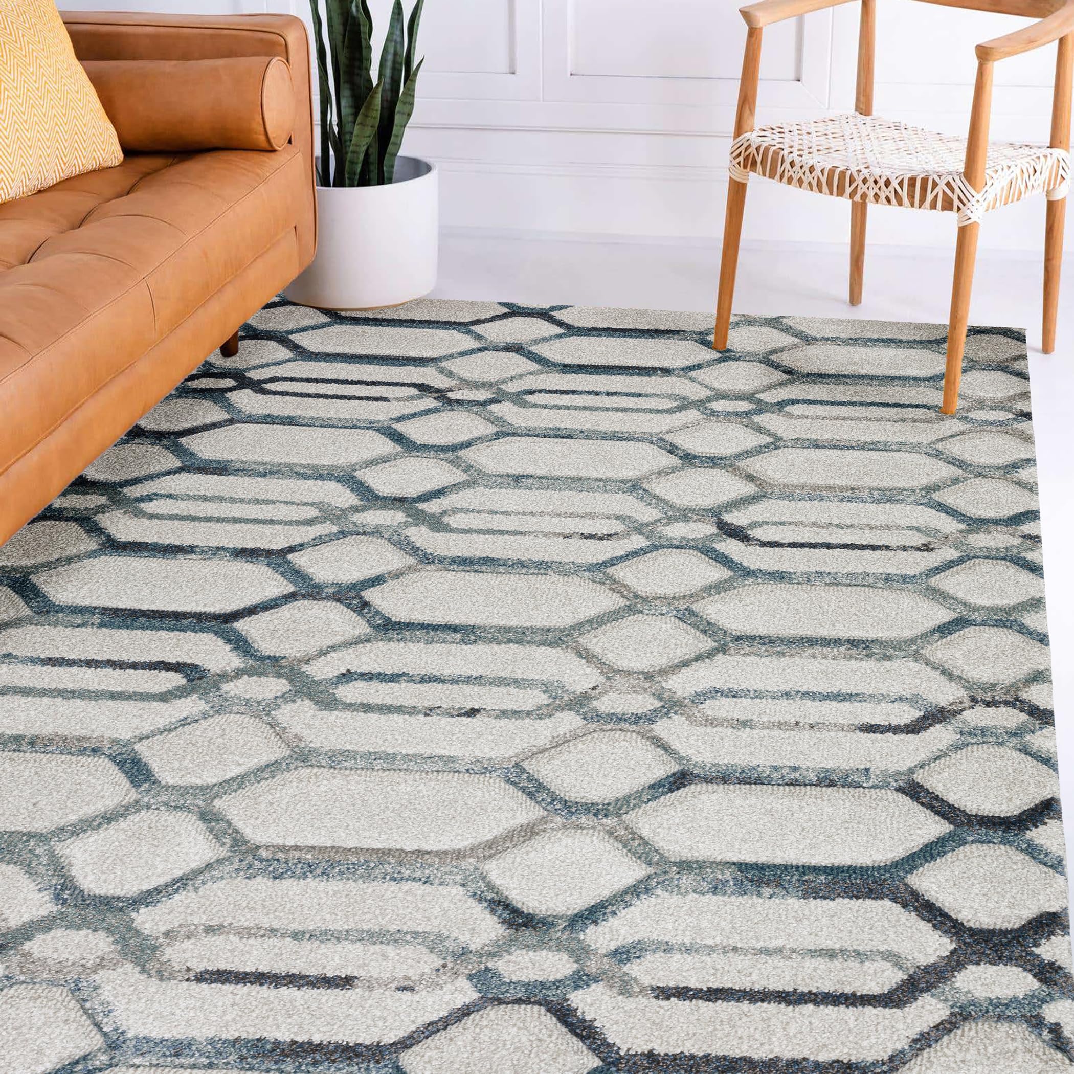 Dalyn Rug Carmona Co7 Tin 3'1' X 5' Rectangle Soft Area Rug, Easy Clean, Non Shedding, Bedroom, Entry, Living Room, Dining Room