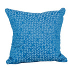 Blazing Needles Square Polyester Jacquard Throw Pillows, 17", Banyan Skippe 2 Count