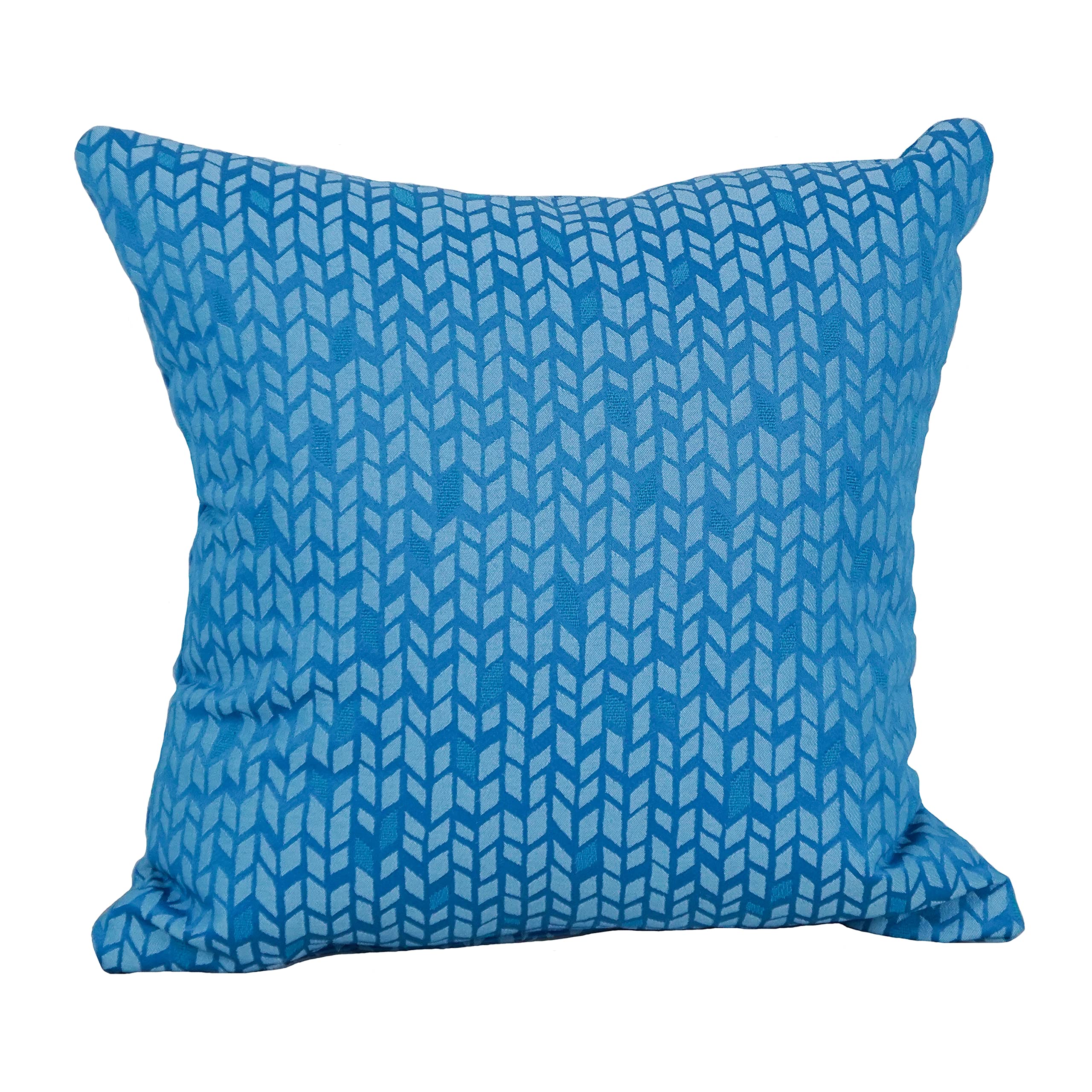 Blazing Needles Square Polyester Jacquard Throw Pillows, 17", Banyan Skippe 2 Count
