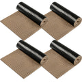 Nuanchu Large Semi Finished Outdoor Mat 16 X 79 Inch Narrow Door Mat Non Slip Boot Rugs Waterproof Carpet Roll For Bathroom Entryway Indoor Outdoor(Khaki,4 Roll)