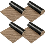 Nuanchu Large Semi Finished Outdoor Mat 16 X 79 Inch Narrow Door Mat Non Slip Boot Rugs Waterproof Carpet Roll For Bathroom Entryway Indoor Outdoor(Khaki,4 Roll)