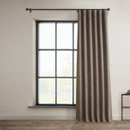 Hpd Half Price Drapes Faux Linen Textured Room Darkening Curtains For Bedroom 108 Inches Long (1 Panel), 50W X 108L Curtains For