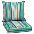 Arden Selections Outdoor Deep Seat Set, 24 X 24, Water Repellent, Fade Resistant, Deep Seat Bottom And Back Cushion 24 X 24, Tea