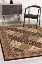 HomeRoots 528822 10 x 13 ft. Red Oriental Washable Non Skid Area Rug