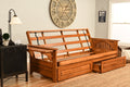 Kodiak Furniture Phoenix Full Futon Storage Drawers, Frame Only/No Mattress