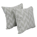 Blazing Needles Square Polyester Jacquard Throw Pillows, 17", Gannawls Khaki 2 Count