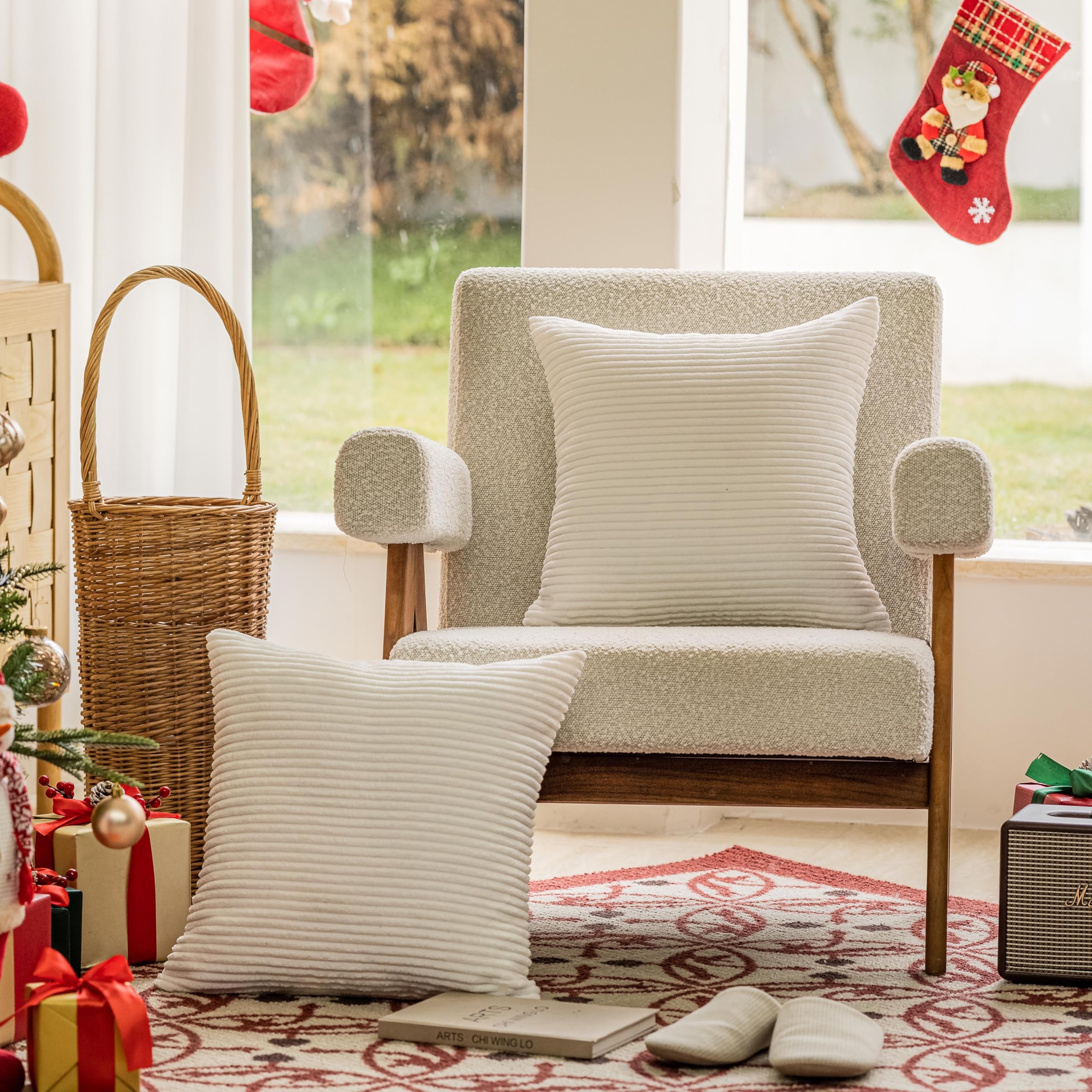 Home Brilliant White 16X16 Throw Pillow Covers Set Of 2 Accent Decorative Pillow Covers Nursing Pillow Cover Pillow Cases For Co