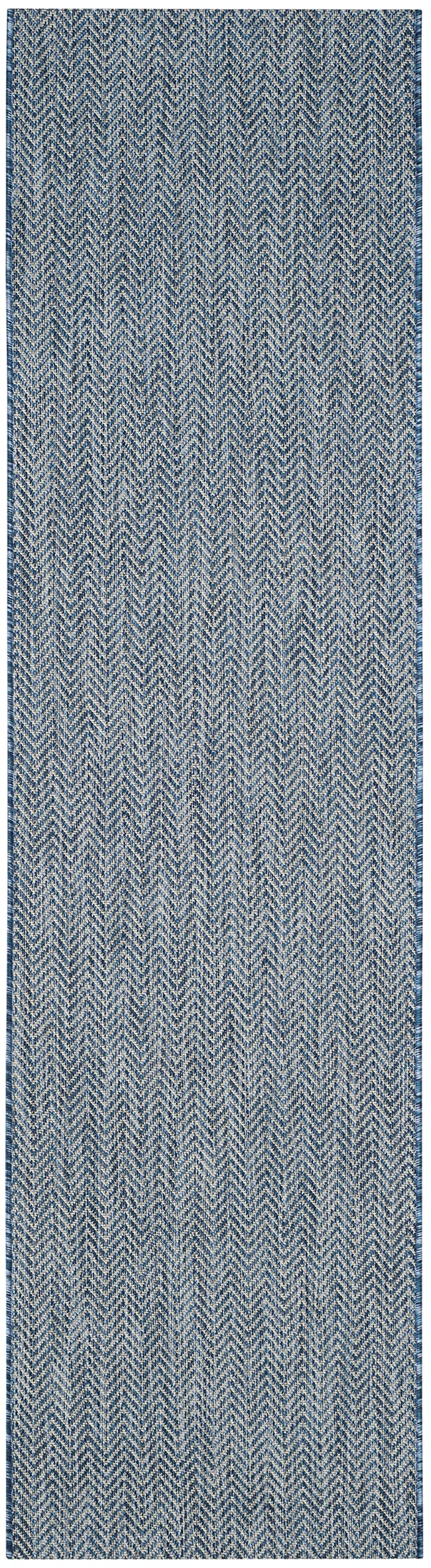 Safavieh Courtyard Collection 2'3' X 18' Navy/Grey Cy8022 Indoor/ Outdoor Patio Backyard Mudroom Runner Rug