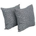 Blazing Needles Square Polyester Jacquard Throw Pillows, 17", Banyan Timber 2 Count