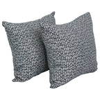 Blazing Needles Square Polyester Jacquard Throw Pillows, 17", Banyan Timber 2 Count
