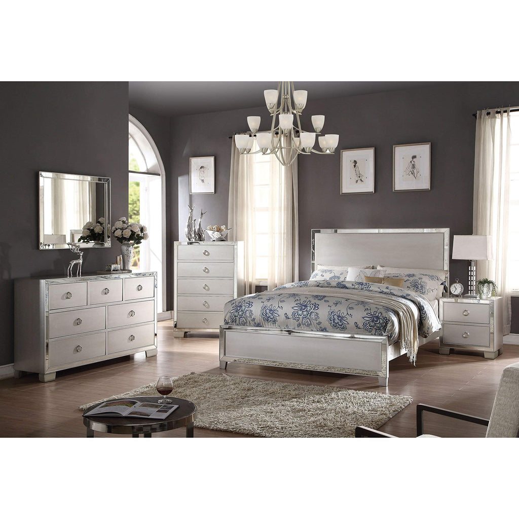 ACME Voeville II Queen Bed - 24840Q - Platinum