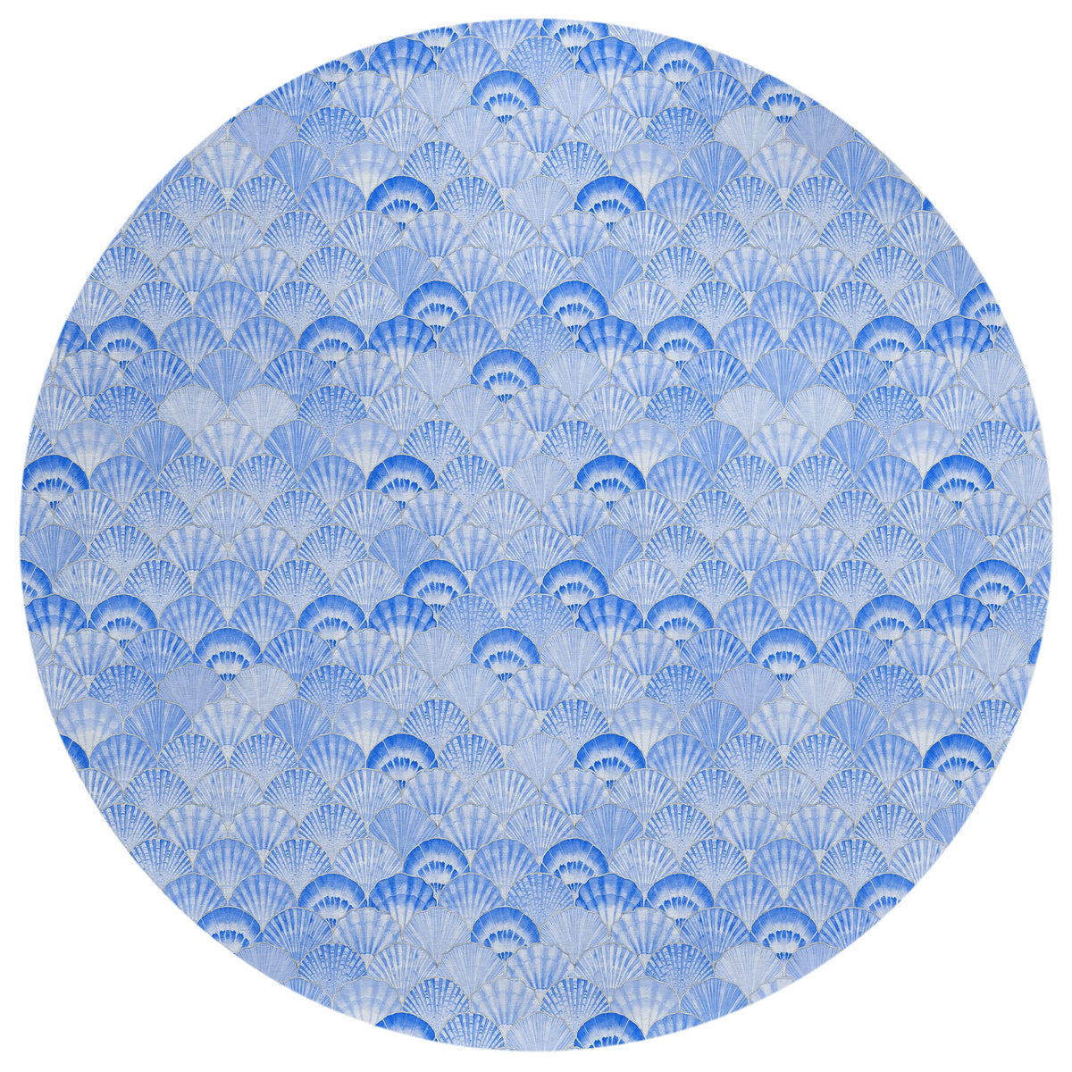 Addison Rugs Surfside Asr32 Blue 8' X 8' Indoor Outdoor Round Rug, Easy Clean, Machine Washable, Non Shedding, Bedroom, Living Room, Dining Room, Kitchen, Patio Rug