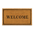 Plus Haven Coco Coir Door Mat With Heavy Duty Backing, Welcome Doormat, 17.5' X 30' Size, Easy To Clean Entry Mat, Beautiful C