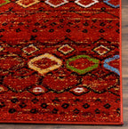 Safavieh Amsterdam Collection Runner Rug - 2'3'' X 18', Terracotta & Multi, Moroccan Boho Design, Non-Shedding & Easy Care, Idea